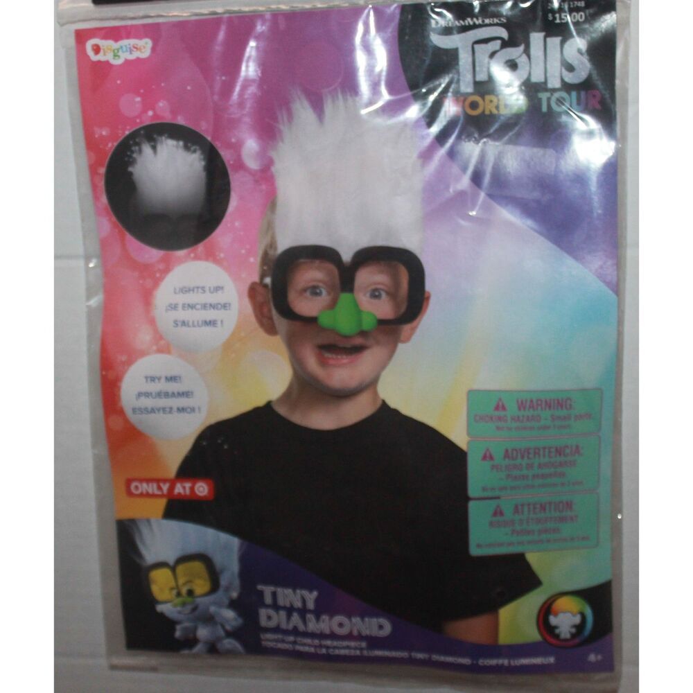 Dreamworks Trolls World Tour Tiny Diamond Light-Up Child Headpiece 4+